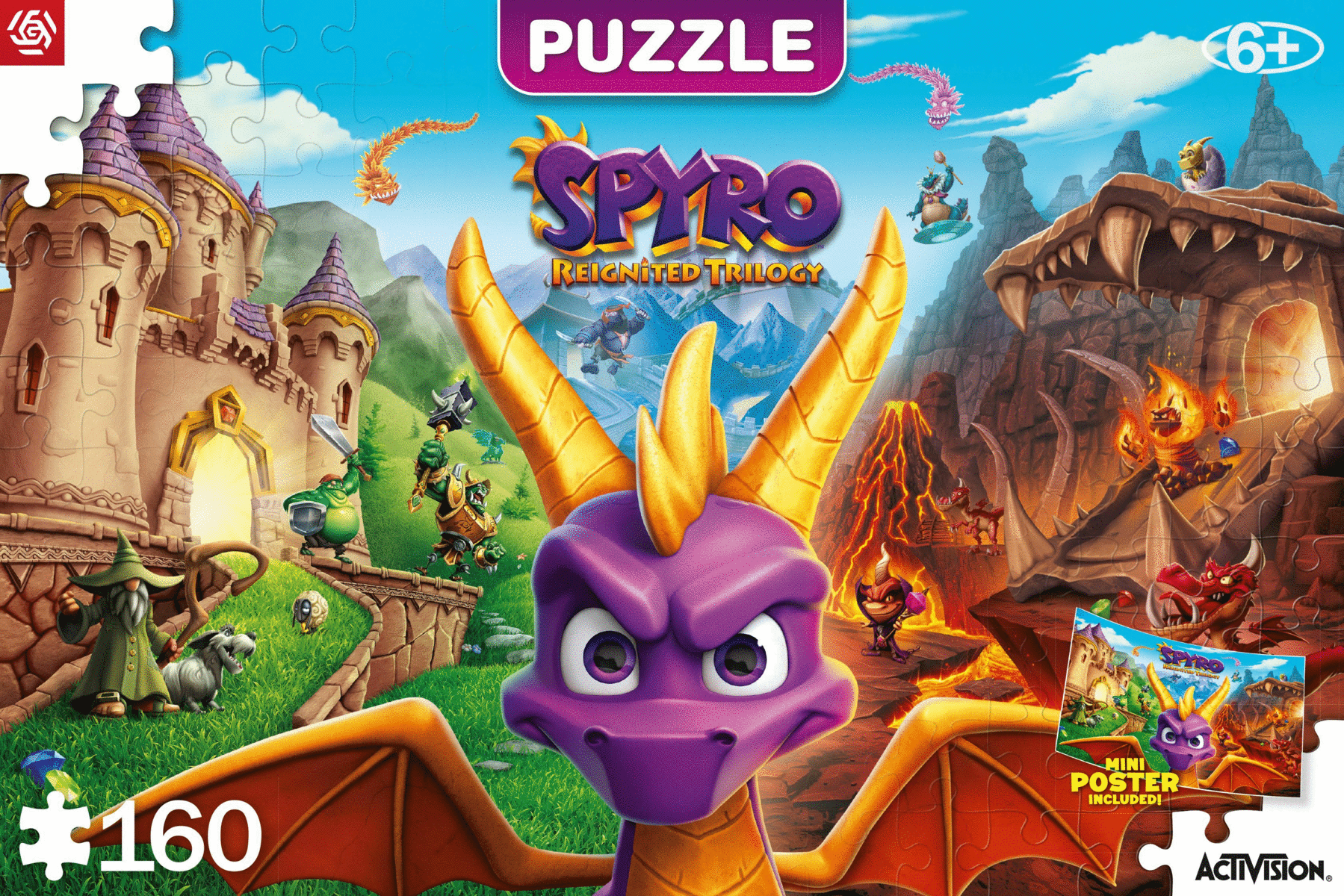 Puzzle Kids Good Loot - Spyro: Reignited Trilogy (160 Peças)