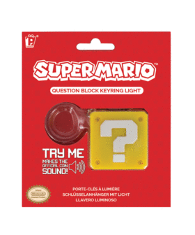 Super Mario - Question Block Keyring Light 1